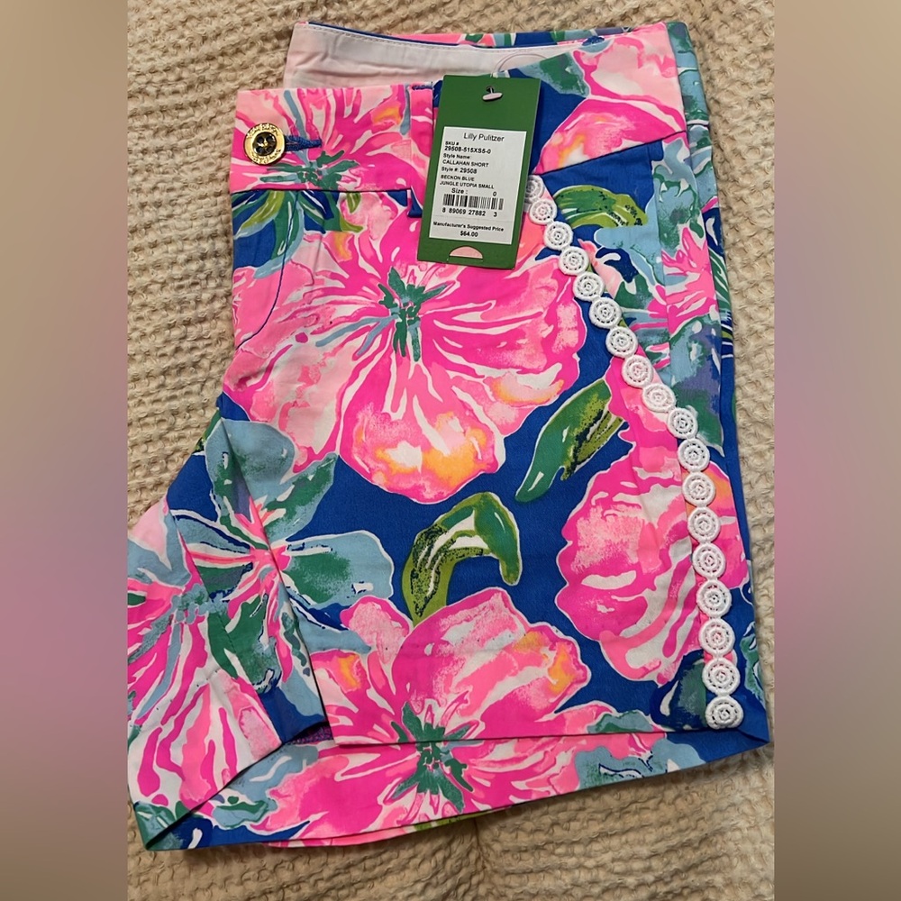 NWT Lilly Pulitzer Jungle Utopia Callahan shorts